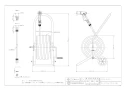 カクダイ 554-603 商品図面 施工説明書 ホースドラム(ホースつき) 商品図面1