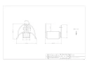 カクダイ 5592 商品図面 ステンレスハンガー 商品図面1