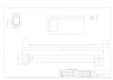 カクダイ 6031 商品図面 立カラン締め(ロング) 商品図面1