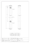 カクダイ 616-011-20 商品図面 水栓柱(ミカゲ) 70角 商品図面1