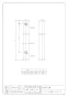 カクダイ 6161B-20X1200 商品図面 ステンレス水栓柱(20ミリ) 70角 商品図面1