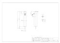 カクダイ 624-082 商品図面 共用ステンレス水栓柱(ショート型) 商品図面1
