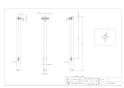 カクダイ 624-212 商品図面 共用ステンレス混合栓柱 商品図面1
