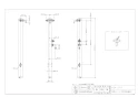 カクダイ 624-214 商品図面 共用ステンレス双口混合栓柱 商品図面1