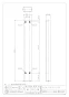 624-500S-150 商品図面 厨房用ステンレス水栓柱(横形水栓用) 13 商品図面1