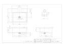 カクダイ 624-913 商品図面 施工説明書 水栓柱パン(80角柱用) 商品図面1