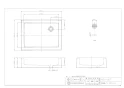 カクダイ 624-927 商品図面 水栓柱パン(ホワイト) 商品図面1