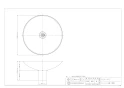 カクダイ 624-962 商品図面 施工説明書 ステンレス水鉢(深型) 商品図面1