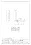 カクダイ 649-904-100 商品図面 ガラス製温度計(アングル型) 商品図面1