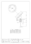カクダイ 649-911-100B 商品図面 バイメタル製温度計(45度傾斜型) 商品図面1