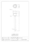 カクダイ 649-920-100 商品図面 バイメタル製温度計用保護管 商品図面1