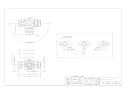 カクダイ 650-250-13 商品図面 三方ボール切替弁(止水機能つき) 商品図面1