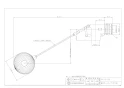 カクダイ 6616-50 取扱説明書 商品図面 複式ボールタップ(ポリ玉) 商品図面1