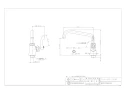 カクダイ 700-407-20QR 商品図面 厨房用立形自在水栓 商品図面1