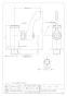 カクダイ 700-495-13QR 商品図面 厨房用立形自在水栓本体 商品図面1