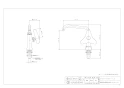 カクダイ 700-727-13 商品図面 厨房用立形自在水栓(どっか～ん) 商品図面1