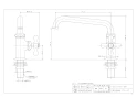 カクダイ 700-767-BP 商品図面 立形自在水栓 ブロンズ 商品図面1