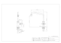 カクダイ 700-768 商品図面 泡沫立形自在水栓 商品図面1