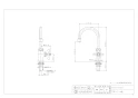 カクダイ 700-769 商品図面 立形スワン水栓 商品図面1