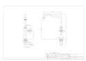 カクダイ 700-788-D 商品図面 泡沫立形自在水栓 マットブラック 商品図面1