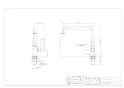 カクダイ 700-800-D 商品図面 施工説明書 泡沫立形自在水栓 マットブラック 商品図面1