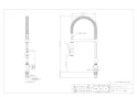 カクダイ 700-806-13 取扱説明書 商品図面 立形グラスフィラ水栓 商品図面1