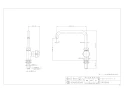 カクダイ 700-810-13 商品図面 立形自在水栓 商品図面1