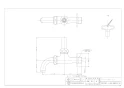カクダイ 701-542-13 取扱説明書 商品図面 共用万能ホーム水栓(凍結防止つき) 商品図面1