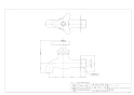 カクダイ 7010-20 商品図面 横水栓 商品図面1