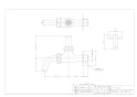 カクダイ 7015BL 商品図面 共用万能ホーム水栓(首長かぎ式) 商品図面1