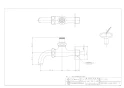 カクダイ 7015B 商品図面 共用万能ホーム水栓(かぎ式) 13 商品図面1