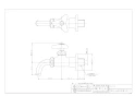 カクダイ 7017 商品図面 万能ホーム水栓(送り座つき) 13 商品図面1