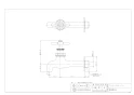 カクダイ 702-006-CU 商品図面 胴長横水栓 商品図面1