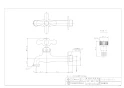 カクダイ 702-022-13 商品図面 ガーデン用胴長横水栓 商品図面1