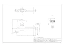 カクダイ 702-025-13 商品図面 ガーデン用胴長横水栓 レトロ 商品図面1