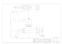 カクダイ 702-051-20 商品図面 レバー式万能ホーム水栓 商品図面1
