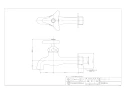 カクダイ 7020-20 商品図面 胴長横水栓 商品図面1