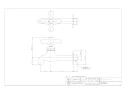 カクダイ 7020F-13 商品図面 胴長横水栓 商品図面1