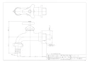 カクダイ 7030J-25 商品図面 カップリング付き横水栓 商品図面1