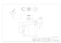 カクダイ 7031J-13 商品図面 共用カップリング付き横水栓(かぎ式) 商品図面1