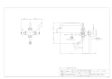 カクダイ 704-407-13QR 商品図面 厨房用双口横形自在水栓 商品図面1
