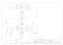 カクダイ 7041 商品図面 万能ホーム双口水栓 13 商品図面1
