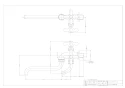 カクダイ 7042FBP-13 商品図面 カラー双口自在水栓 ブロンズ 商品図面1