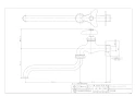 カクダイ 7060-13X170 商品図面 自在水栓 商品図面1