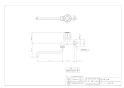 カクダイ 7061C-13X170 商品図面 Ｃハンドル自在水栓（青） 商品図面1