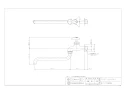 カクダイ 7067-20X240 商品図面 長パイプ自在水栓 商品図面1