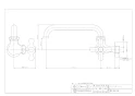 7070F-13 商品図面 横形自在水栓 商品図面1