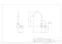 カクダイ 7080F-13 商品図面 横形スワン水栓 商品図面1