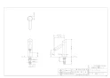 カクダイ 713-370-R 取扱説明書 商品図面 ｾﾝｻｰ水栓 ﾚｯﾄﾞ 商品図面1