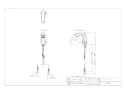 カクダイ 713-401 取扱説明書 商品図面 センサー混合栓 商品図面1